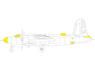 Eduard Express Mask EX1044 B-26 Marauder Icm 1/48