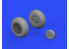 Eduard kit d'amelioration avion brassin 648989 Roues block tread P-51B/C Eduard 1/48