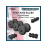 FC MODEL TREND accessoire r&eacute;sine 72522 Roues lest&eacute;es FV601 Alvis Saladin Ace 1/72
