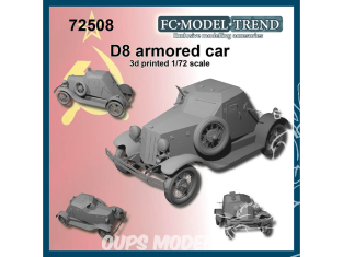 FC MODEL TREND maquette résine 72508 Voiture blindée D8 1/72