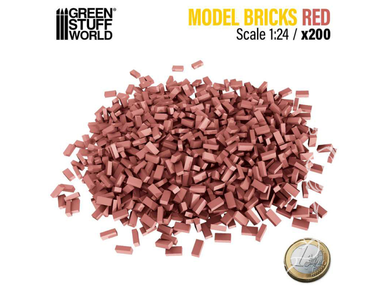 Green Stuff 9214 Briques - Rouge x200 1:24