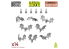 Green Stuff 12298 Set imprimé en 3D - Chauves Souris Vampires 1/48