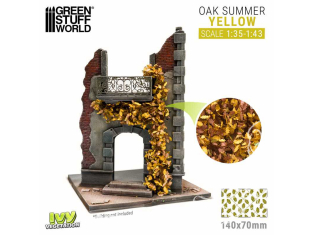 Green Stuff 4634 Feuillage lierre miniature - Chêne Jaune - Large 1/35