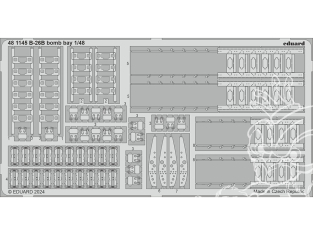 EDUARD photodecoupe avion 481145 Baie de bombe B-26B Icm 1/48