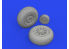 Eduard kit d'amelioration brassin 672366 Roues diamond tread P-51D Eduard 1/72