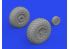 Eduard kit d'amelioration brassin 672367 Roues oval tread P-51D Eduard 1/72