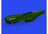 Eduard kit d'amelioration brassin Print 672359 Echappements avec carénage P-51D Eduard 1/72