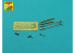 Aber 35L162 Set de 2 canons pour mitrailleuse lourde d'avion US cal .50 Browning ANM2 avec cache-flammes 1/35