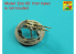 Aber 35L162 Set de 2 canons pour mitrailleuse lourde d'avion US cal .50 Browning ANM2 avec cache-flammes 1/35
