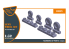 Clear Prop kit d'amelioration avion CPA32009 Jeu de roues resine pour Lynx kits CP 1/32
