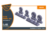 Clear Prop kit d'amelioration avion CPA48032 Jeu de roues pour Lynx 1/48
