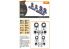 Clear Prop kit d'amelioration avion CPA48032 Jeu de roues pour Lynx 1/48