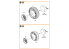 Clear Prop kit d'amelioration avion CPA48032 Jeu de roues pour Lynx 1/48