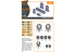Clear Prop kit d'amelioration avion CPA48038 Jeu de roues AMX Ghibli 1/48