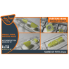 Clear Prop caches CPA72122 Masque &agrave; peindre double face Mirage 2000D sur "papier kabuki jaune" pour kit Modelsvit 72075 1/72