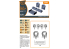 Clear Prop kit d'amelioration avion CPA72113 Jeu de roues et échappement Me-410 B-1/U2/U4/R4 1/72