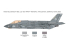 Italeri maquette avion 1469 F-35C Lightning II ''CATOBAR version'' 1/72