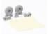 Eduard kit d'amelioration avion brassin 6481025 Roues block tread B-17F Eduard 1/48