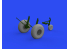 Eduard kit d'amelioration avion brassin 6481026 Roues oval tread B-17F Eduard 1/48