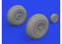 Eduard kit d'amelioration brassin 672371 Roues block tread 2 P-51D Eduard 1/72