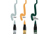 Ak Interactive RCM111 RC MARKER SET COULEURS COULEURS DE CAMOUFLAGE SQUIGGLE DES AVIONS DE L'AXE WWII