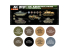 Ak interactive Real Colors Set RCS129 Couleurs de camouflage de l'armée américaine et de l'USMC de la Seconde Guerre mondiale