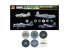 Ak interactive Real Colors Set RCS111 Couleurs des avions de l'US Navy et de l'USMC de la Seconde Guerre mondiale