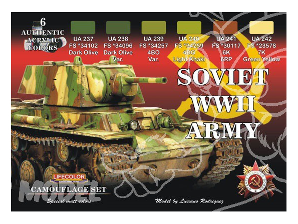 LIFECOLOR peinture CS23 CHARS SOVIETIQUES WWII