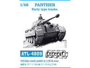 Friul Model ATL-4809 Chenilles métal Panther Early type tracks 1/48
