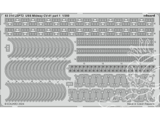 Eduard photodecoupe bateau 53314 USS Midway CV-41 Partie 1 Trumpeter 1/350