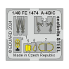EDUARD photodecoupe avion FE1474 Harnais m&eacute;tal Douglas A-4B/C Hobby 2000 / Hasegawa 1/48