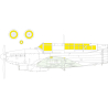 Eduard Express Mask EX1056 Fulmar Mk.II Trumpeter 1/48