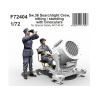Cmk figurine F72404 &Eacute;quipage du projecteur Sw.36, assis et debout avec des jumelles 1/72