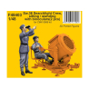CMK Personnage resine F48403 &Eacute;quipage du projecteur Sw.36, assis et debout avec des jumelles 1/48