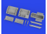 Eduard kit d'amelioration brassin Print 672381 Baies de roues MiG-21 Eduard 1/72