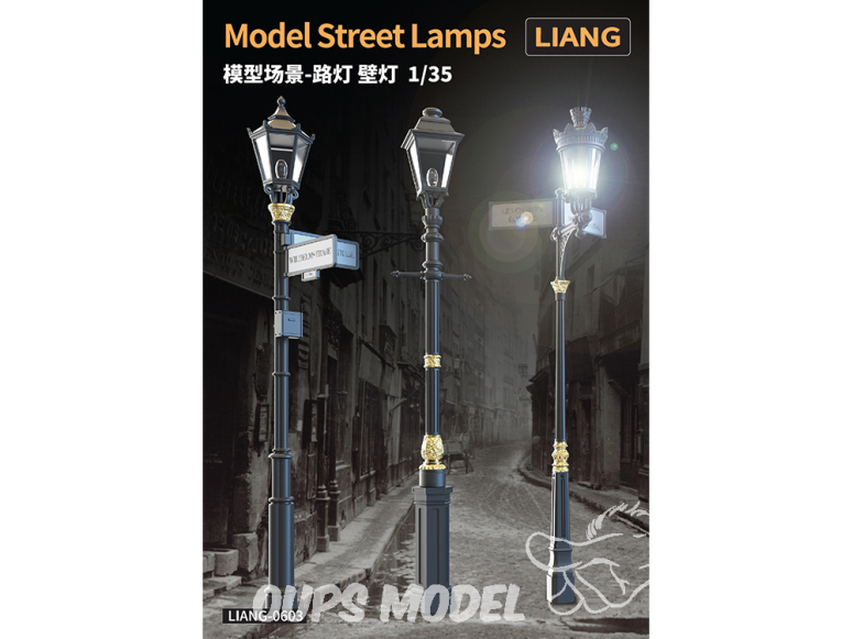Liang Model accessoires 0603 Lampadaires de rue 1/35