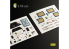 Kelik Decals 3D K35021 Autocollants 3D intérieurs AH-1G "Cobra" pour kit ICM 1/35