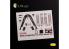 Kelik Decals 3D K32018 Autocollant 3D intérieur Kingfisher OS2U pour kit de modèles Kitty Hawk/Zimi 1/32
