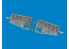 Eduard kit d'amelioration brassin Print 672360 Baies de roues P-51D Eduard 1/72