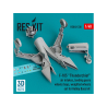 ResKit kit amelioration RSU48-0338 Prises air F-105 trains d'atterrissage baies de roues roues lest&eacute;es kit Hobby Boss 1/48