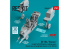 ResKit kit amelioration RSU48-0327 Cockpit OV-10A décalco 3D trains d'atterrissage compartiment roues roues lestées kit ICM 1/48