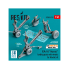 ResKit kit d'amelioration RSU48-0210 Trains d'atterrissage F/A-18 Hornet avec roues kit Kinetic R&eacute;sine et imprim&eacute; en 3D 1/48