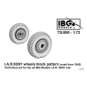 IBG maquette avion 72U050 Roues &agrave; motif de blocs pour I.A.R 80 1/72