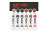 AK peinture a l'huile AKABT304 ENSEMBLE DE COULEURS ROUILLE ET ROUGE 6x20ml
