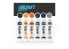 AK peinture a l'huile AKABT305 ENSEMBLE D'EFFETS POUR AVION 6x20ml