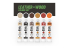 AK peinture a l'huile AKABT311 ENSEMBLE DE COULEURS CUIR ET BOIS 6x20ml