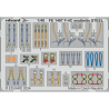 EDUARD photodecoupe avion FE1487 Harnais m&eacute;tal F-4C Phantom Hobby 2000 / Academy 1/48