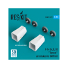 ResKit kit d'amelioration Avion RSU72-0279 Prises d'air F-14 (A, B, D) Tomcat pour kit GWH imprim&eacute;es en 3D 72