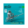 ResKit RSU35-0057 Canon &agrave; cha&icirc;ne M230 AH-64 Apache en position de stationnement kit Meng imprim&eacute; 3D 1/35
