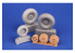 CMK 3D Print 4483 Roues du train d'atterrissage du B-26B/C Marauder pour ICM 1/48